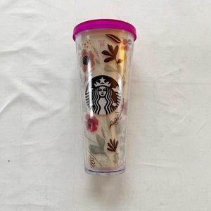 [Starbucks] RARE cream harvest floral 24 Oz tumbler 2014 venti cup